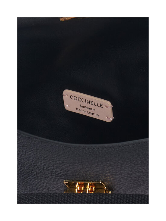 Coccinelle - C-me Lock Mini Grained Leather soma - 001 NOIR | Stockmann - photo 3
