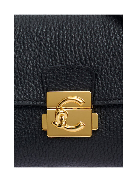 Coccinelle - C-me Lock Mini Grained Leather soma - 001 NOIR | Stockmann - photo 4