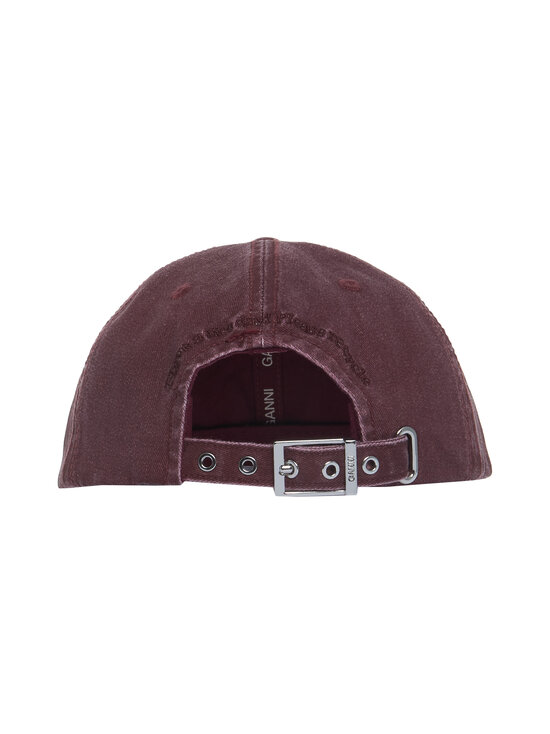 Ganni - Washed Cotton Hand Writing Embroidery -lippalakki - 431 PORT ROYALE | Stockmann - photo 2