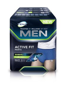 TENA - Men Active Fit Pants Medium -inkontinenssihousut 9 kpl | Stockmann