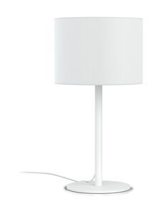 Design by Grönlund - Austin-pöytävalaisin - MATT WHITE / WHITE FABRIC SHADE | Stockmann