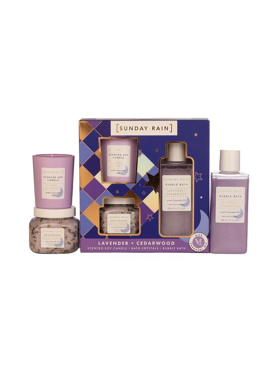 Sunday Rain - Lavender + Cedarwood Bath Trio -lahjapakkaus - NOCOL | Stockmann - photo 2