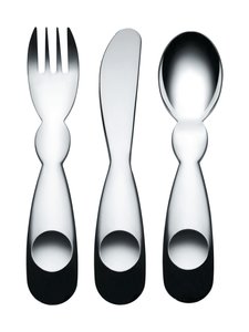 Alessi - Galda piederumi bērniem, 3 gab. - TERÄS Alessi - Galda piederumi bērniem, 3 gab. - TERÄS | Stockmann