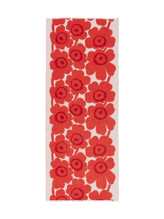 Marimekko - Fiore Unikko -huivi - 333 RED, LIGHT PINK | Stockmann - photo 1