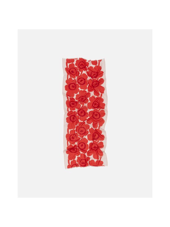 Marimekko - Fiore Unikko -huivi - 333 RED, LIGHT PINK | Stockmann - photo 2