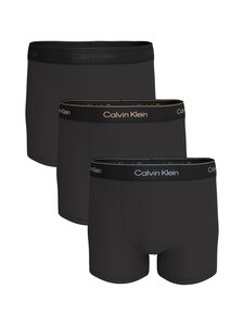Calvin Klein Underwear - Relaxed Dart Boxer Briefs -alushousut 3-pack - 40I BLACK W/ HEAVENLY IRIS LOGO/BLACK W | Stockmann