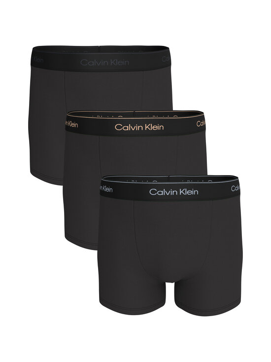 Calvin Klein Underwear - Bokserid Relaxed Dart 3 tk - 40I BLACK W/ HEAVENLY IRIS LOGO/BLACK W | Stockmann - photo 1