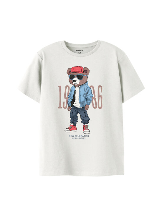 Name It - NkmDobs Regular t-paita - CLOUD DANCER | Stockmann - photo 1