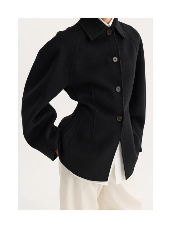 Róhe - Sculptural Double Faced -villakangastakki - 001_308 BLACK | Stockmann - photo 3