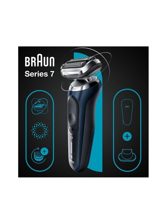 Braun - Wet&Dry Series-7 -parranajokone - BLACK/BLUE - photo 2 Braun - Wet&Dry Series-7 -parranajokone - BLACK/BLUE | Stockmann - photo 2