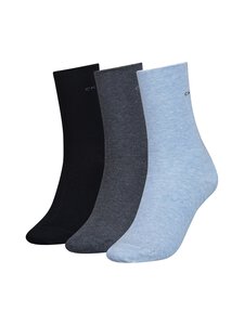 Calvin Klein - Emma Rolltop zeķes, 3p. - 006 LIGHT BLUE MELANGE Calvin Klein - Emma Rolltop zeķes, 3p. - 006 LIGHT BLUE MELANGE | Stockmann