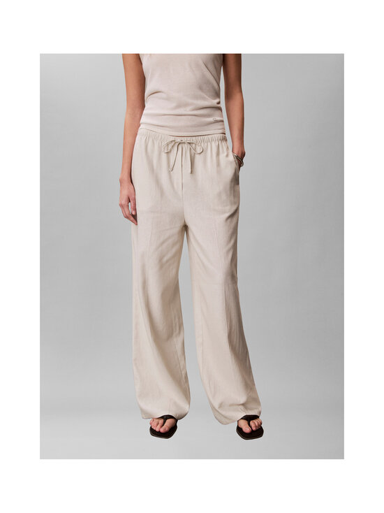 Calvin Klein Jeans - Weekend Casual -pellavasekoitehousut - 67U CHALK | Stockmann - photo 4