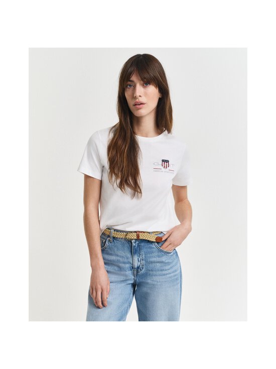 GANT - Regular Archive Shield t-paita - 110 WHITE | Stockmann - photo 2