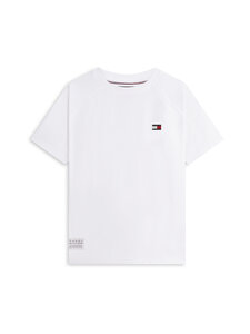 Tommy Hilfiger - Flag Elevated t-paita - YBR WHITE | Stockmann