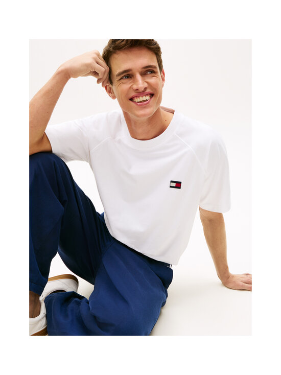 Tommy Hilfiger - Flag Elevated t-paita - YBR WHITE | Stockmann - photo 4