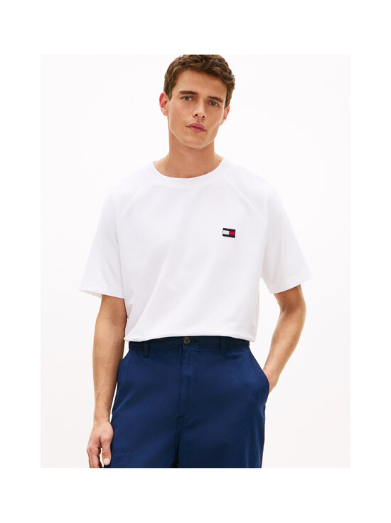 Tommy Hilfiger - Flag Elevated t-paita - YBR WHITE | Stockmann - photo 5