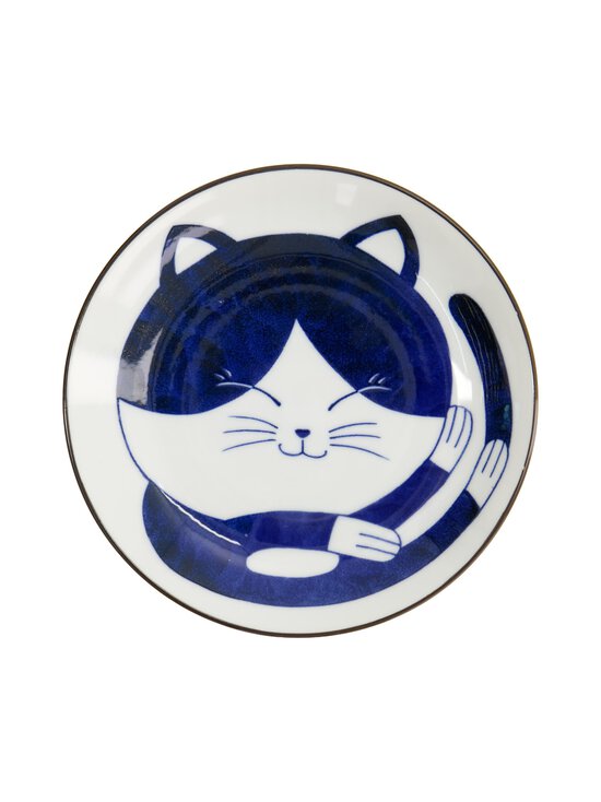Tokyo Design Studio - Kawaii Neko Round -posliinilautanen - BLUE/WHITE | Stockmann - photo 1