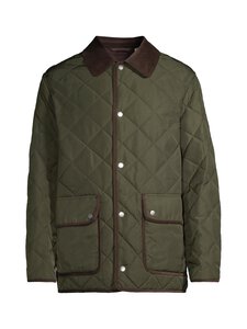 GANT - Tepitud jope Quilted Fleece - 368 DARK MOSS GREEN | Stockmann