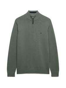 Superdry - Essentials Half Zip -neule - J7R LILY PAD GREEN MARL | Stockmann