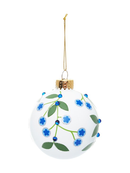 Casa Stockmann - Jõuluehe Glass Ball Leaves - WHITE | Stockmann - photo 1