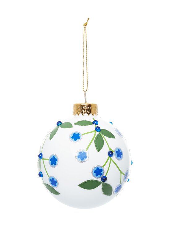Casa Stockmann - Jõuluehe Glass Ball Leaves - WHITE | Stockmann - photo 2