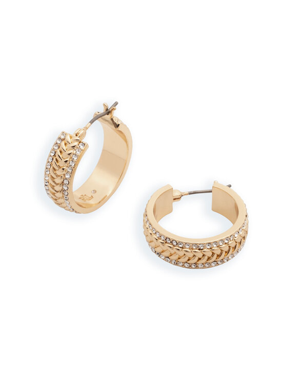 Lauren Ralph Lauren - Emellie Herringbone Pave -korvarenkaat - GLD/ CRY | Stockmann - photo 3