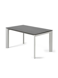 Kave Home - Axis- jatkettava ruokapöytä keraaminen/harmaa 90 x 160/220 cm - GREY | Stockmann