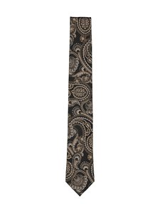 Amanda Christensen - Classic Paisley zīda kaklasaite - 999 BLACK | Stockmann