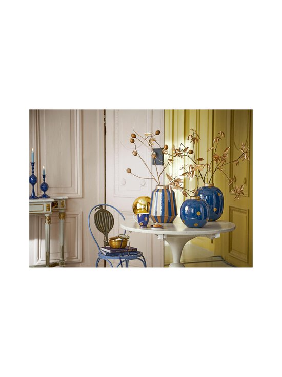 Pip Home - Stripes metāla vāze 24 x 29 cm - DARK BLUE | Stockmann - photo 3