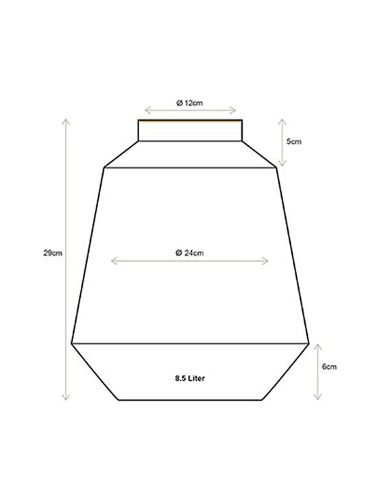 Pip Home - Stripes metāla vāze 24 x 29 cm - DARK BLUE | Stockmann - photo 4