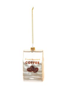 Casa Stockmann - Glass Coffee Bag -joulukoriste - BROWN | Stockmann