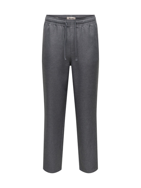Only & Sons - OnsToby Loose Tap Brush Twill Ripon -housut - GREY PINSTRIPE | Stockmann - photo 1