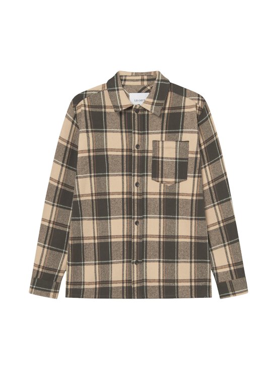 Les Deux - Särkjakk Loan Check Twill Overshirt - 809 IRISH CREAM | Stockmann - photo 1