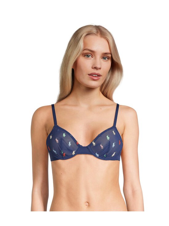 Polo Ralph Lauren - Embroidered Pony Mesh Unlined Demi -rintaliivit - 815 NAVY - photo 2 Polo Ralph Lauren - Embroidered Pony Mesh Unlined Demi -rintaliivit - 815 NAVY | Stockmann - photo 2