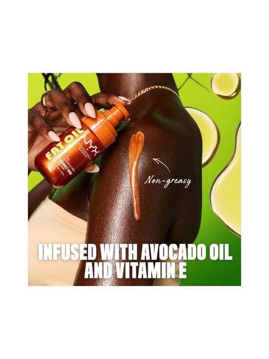 NYX Professional Makeup - Fat Oil Body Oil -vartaloöljy, 70 ml - BRONZE SHIMMER | Stockmann - photo 8
