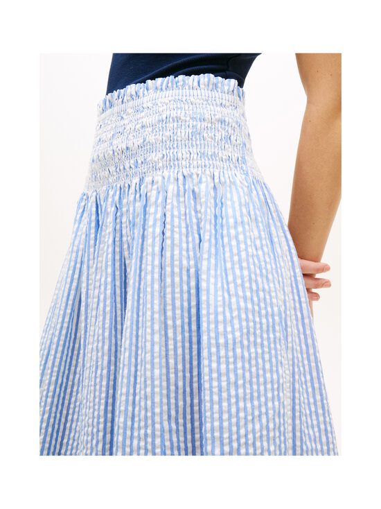 Tommy Hilfiger - Seelik Swimshop Seersucker Smocked - 0X9 THIN BANKER STP BLUE SPELL/WHITE | Stockmann - photo 4