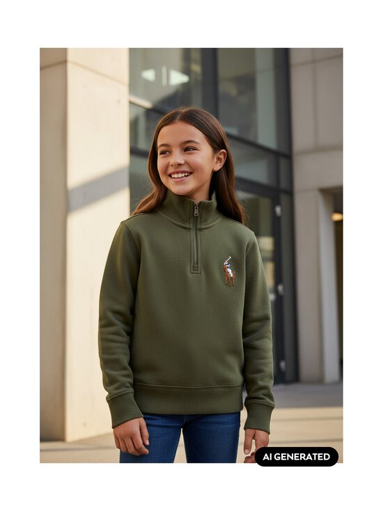 Polo Ralph Lauren - Knit-half Zip -collegepaita - 001 CRUISE OLIVE | Stockmann - photo 4