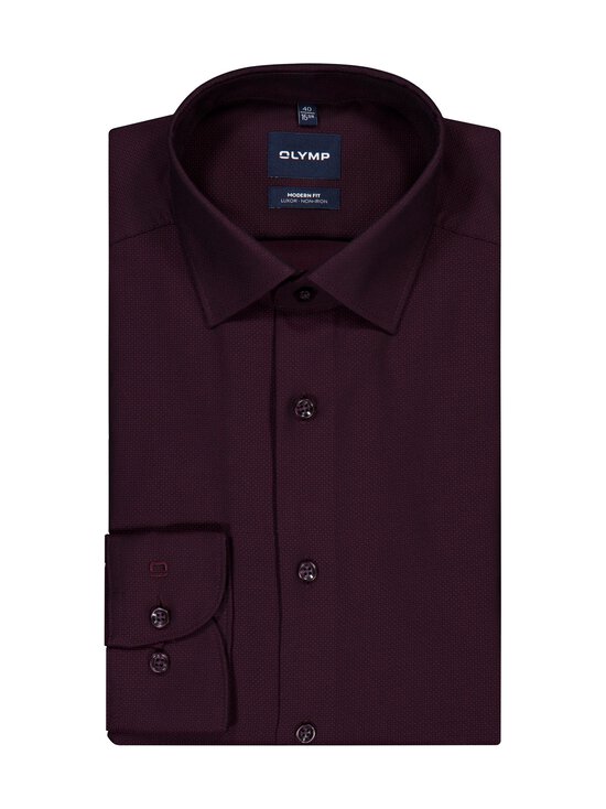 Olymp - Modern Fit Solid -kauluspaita - 37 BORDEAUX | Stockmann - photo 1