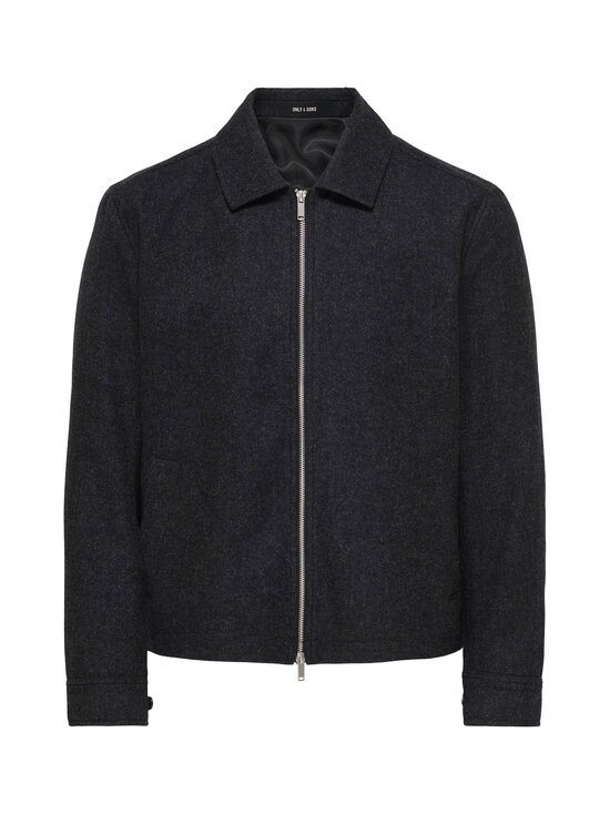 Only & Sons - OnsOwen Wool Blend -takki - BLACK MELANGE PATTERN:BLACK HERRINGBONE | Stockmann - photo 1