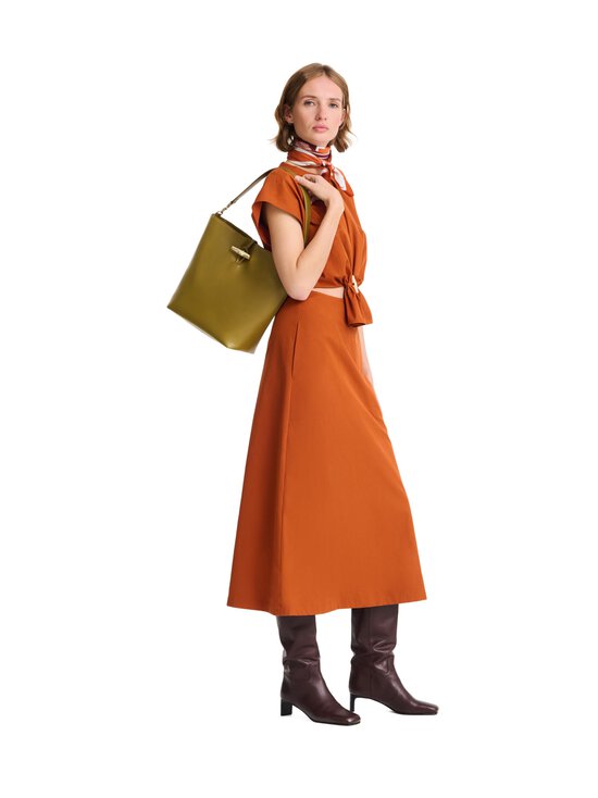 Longchamp - Le Roseau Sleek Shoulder -laukku - 510 OLIVE | Stockmann - photo 5