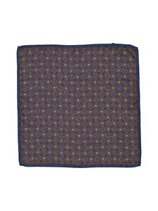 Stockholm Kravatt - Medallion-silkkitaskuliina - 8 BLUE/BRONW | Stockmann
