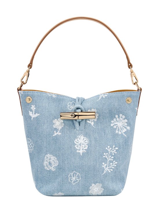 Le Roseau XS Denim Bucket Bag plecu soma