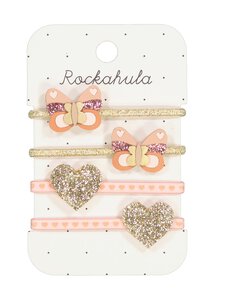 Rockahula - Patchwork Butterfly Ponies -hiuslenkit 4 kpl - PINK | Stockmann