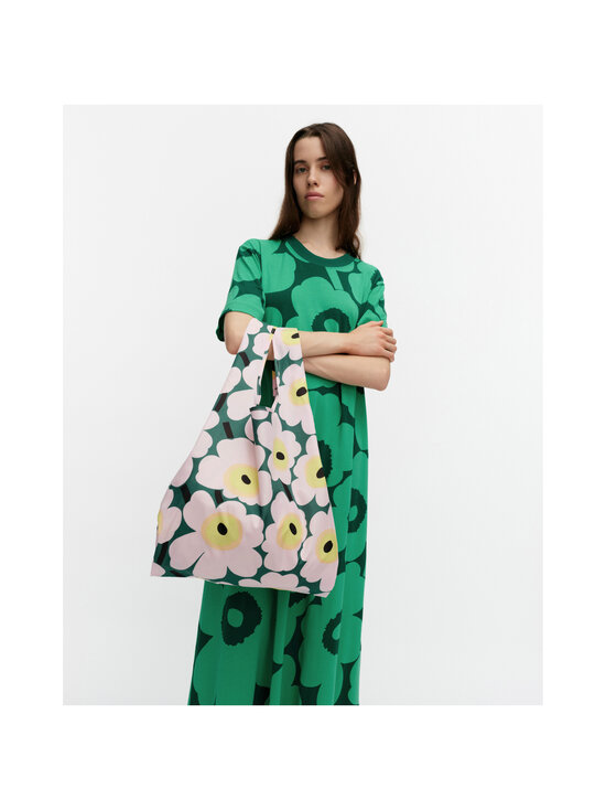 Marimekko - Smartbag Unikko -shopperi - 246 GREEN, LIGHT PINK, YELLOW | Stockmann - photo 3