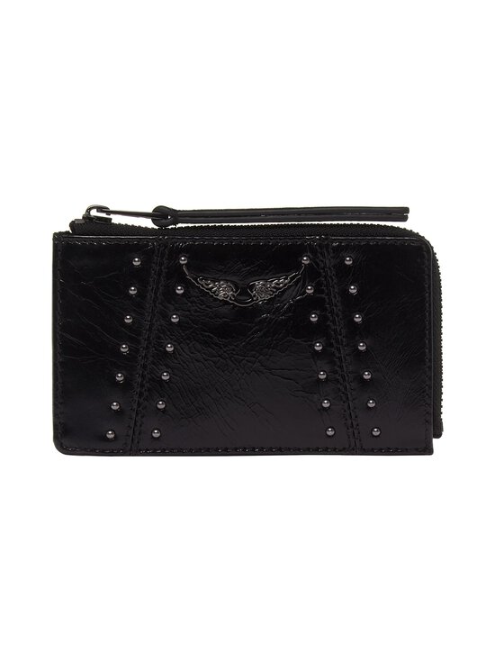 Zadig&Voltaire - ZV Vintage Studs -korttikotelo - BLACK | Stockmann - photo 1