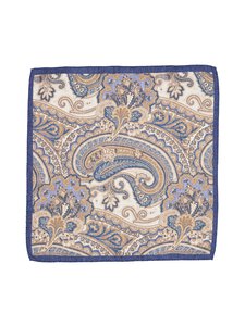 Amanda Christensen - Pocket Square Paisley Silk Oxford -taskuliina - 412 NAVY MELANGE Amanda Christensen - Pocket Square Paisley Silk Oxford -taskuliina - 412 NAVY MELANGE | Stockmann