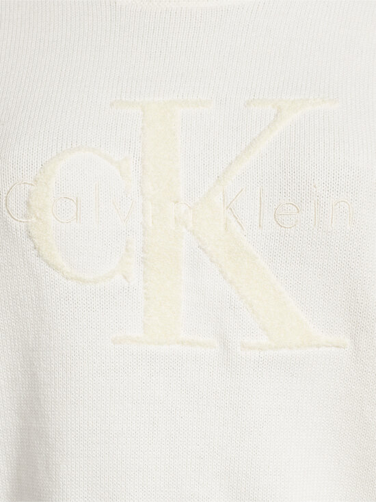 Calvin Klein Jeans - Chunky Cotton Graphic adīts džemperis - YBH WHITE GREIGE | Stockmann - photo 4