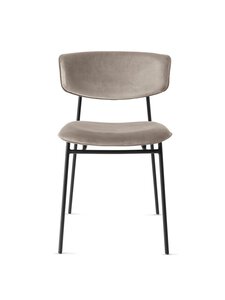 Calligaris - Fifties-tuoli, hiekanvärinen sametti / musta - BEIGE,MUSTA | Stockmann