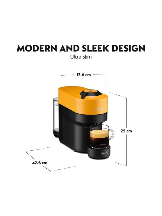 Nespresso - Vertuo Pop Capsule Coffee Maker -kahvikone - YELLOW | Stockmann - photo 6