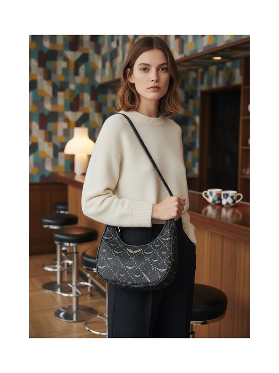 Zadig&Voltaire - Night Out Monogram -olkalaukku - BLACK | Stockmann - photo 5